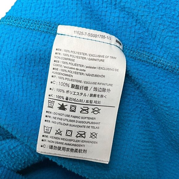 Arc'teryx Delta LT Full Zip Up Jacket Size L Blue Polartec Fleece Midlayer - Picture 8 of 10